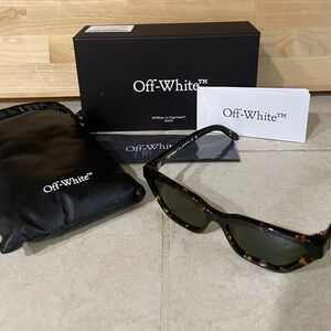 Off-White Tortoiseshell Cat Eye Sunglasses NEW w/ Box